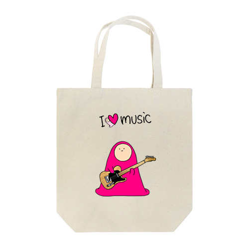 I LOVE MUSIC - アイラヴミュージック エレクトリックギターVer. Tote Bag
