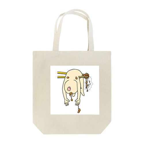 納豆に紛れる人。 Tote Bag