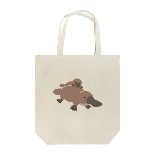 子連れカモノハシ Tote Bag