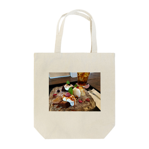 生クリームたっぷりケーキプレート Tote Bag