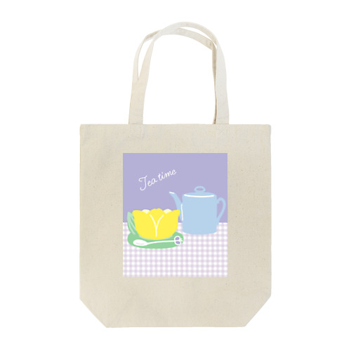 チューリップ×ティーカップ Tote Bag