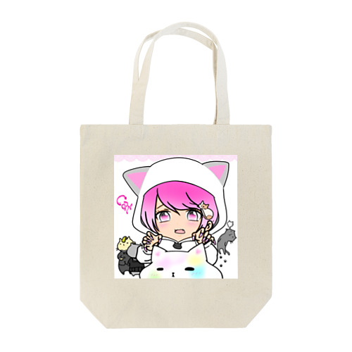 猫フード女の子 Tote Bag
