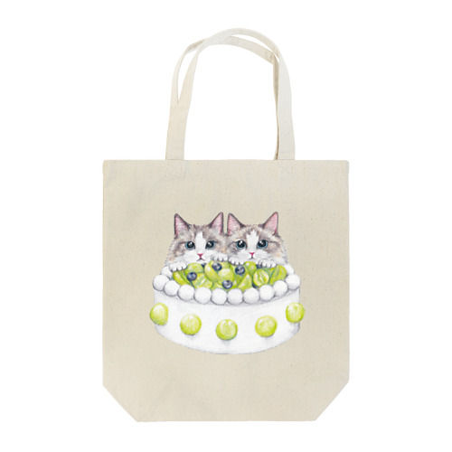 マスカットケーキな猫のグッズ Tote Bag