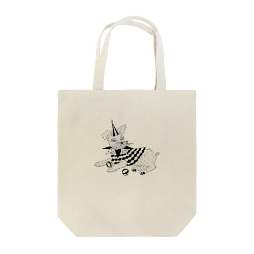 clown schnauzer Tote Bag