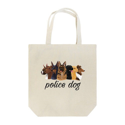 警察犬「七犬種」 トートバッグ