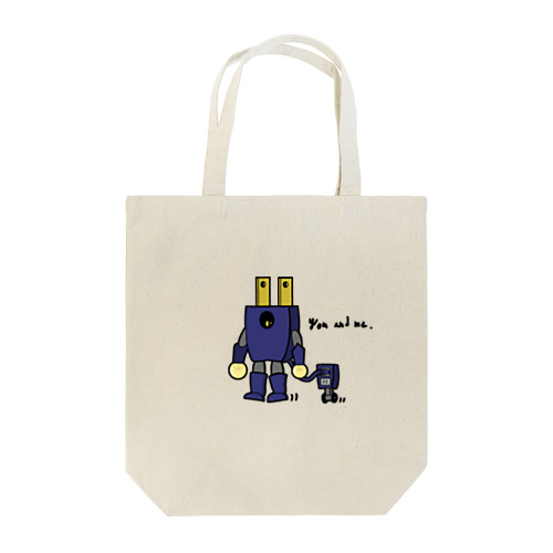 You and me. 文字入り Tote Bag
