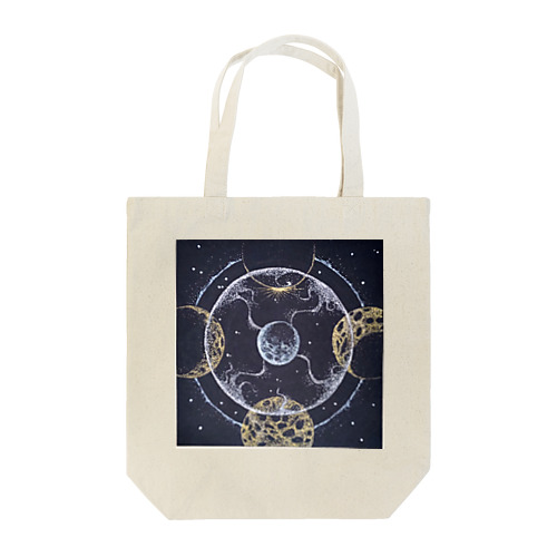 宇宙っぽい点描画 Tote Bag