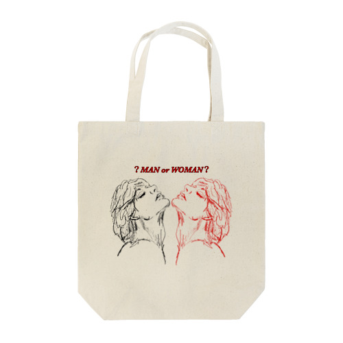 ?MAN or WOMAN? tote bag Tote Bag