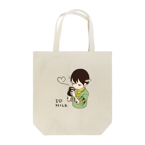 Milk love Tote Bag