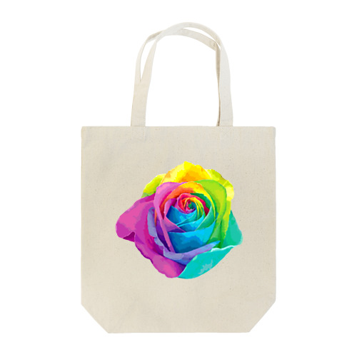 Rainbow rose(Single) トートバッグ