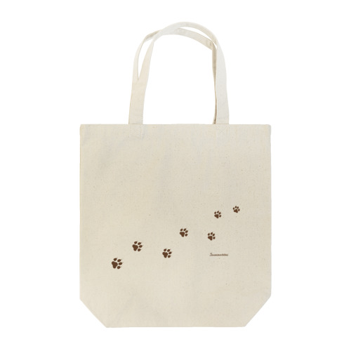 わんこの足あと 〜いぬになりたい〜 (ナチュラルカラーVer.) Tote Bag