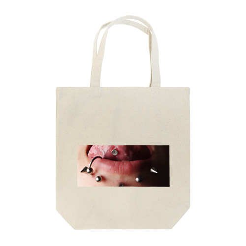 ピアス　口 Tote Bag