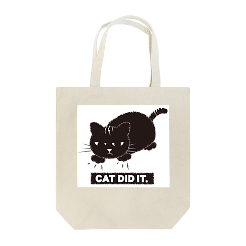 cat did it. Tote Bag