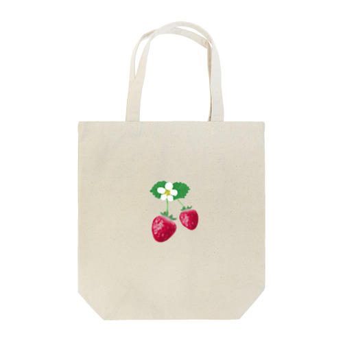 いちごといちごの花 Tote Bag