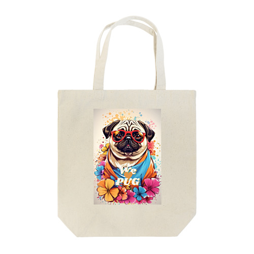 We♥PUG　色彩（パグ大好き！） トートバッグ