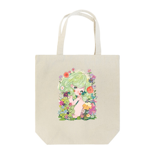 Guardian of Flower Hair Tote Bag