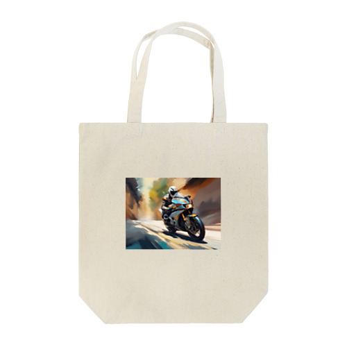 風を切るライダー Tote Bag