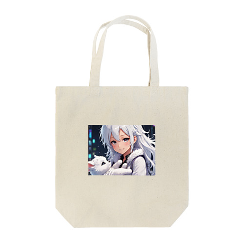 神様を抱っこしている美少女 Tote Bag