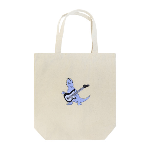 【DINOBAND】ベースを弾くヴェロキラプトル Tote Bag