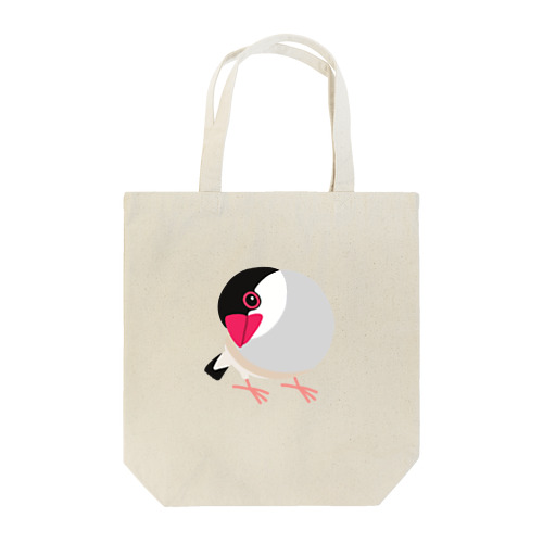 首をかしげる桜文鳥 Tote Bag