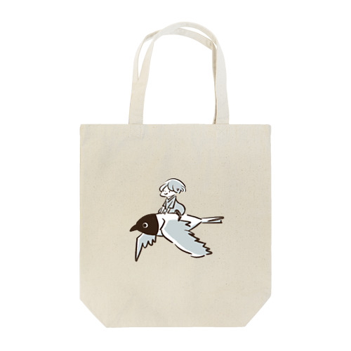 ズグロカモメにのって Tote Bag