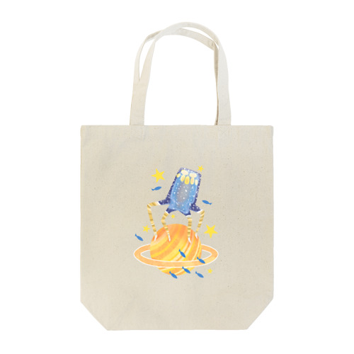 土星侵略クラゲ星人 Tote Bag