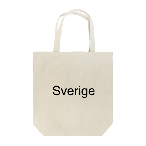 北欧スウェーデン Sverige Helvetica 書体 Tote Bag