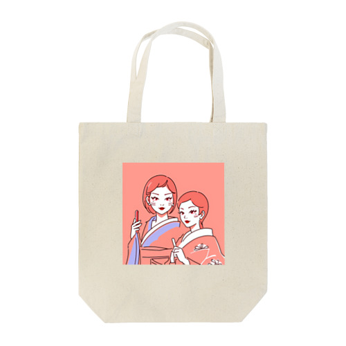 悪戯な娘達 Tote Bag