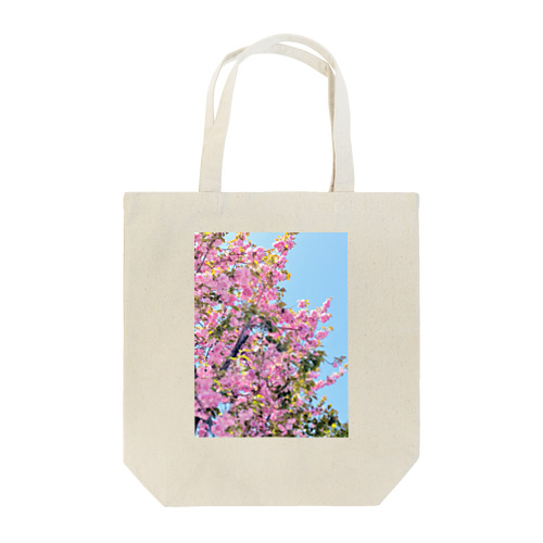 青空と八重桜 Tote Bag