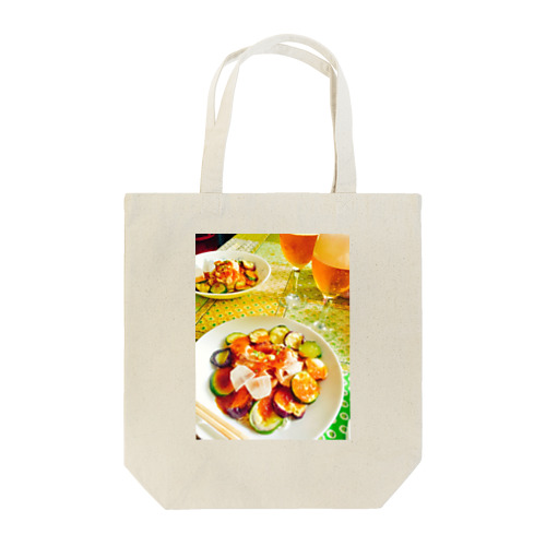 ナスとズッキーニと豚しゃぶのそうめん Tote Bag