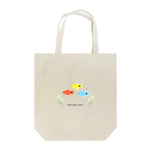 ミッキーマウスプラティと水草 Tote Bag