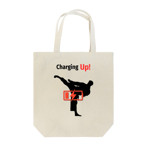 Charging Up　空手 Tote Bag