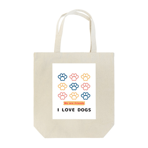 犬の足跡 Tote Bag