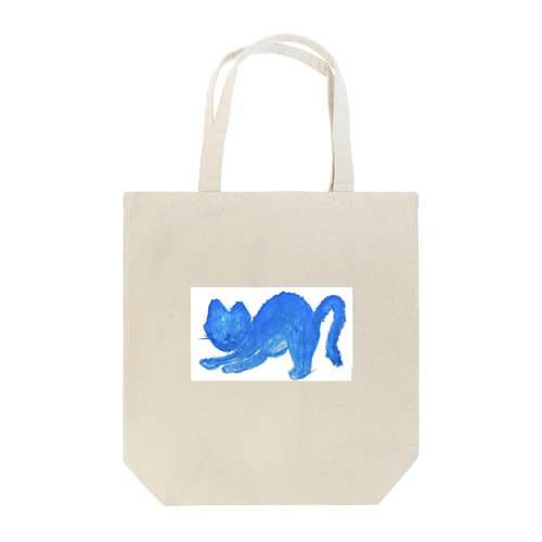 青いネコ Tote Bag