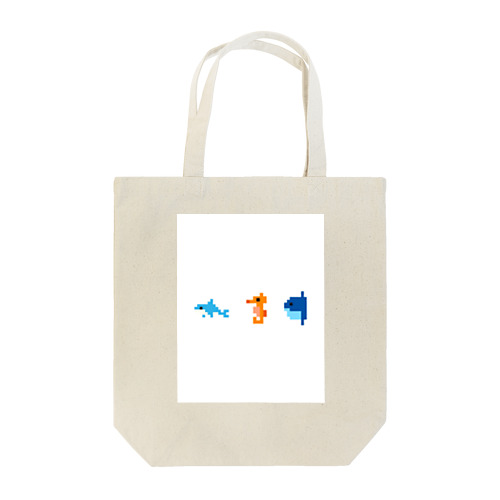 粗ドット絵・海の生き物シリーズ Tote Bag