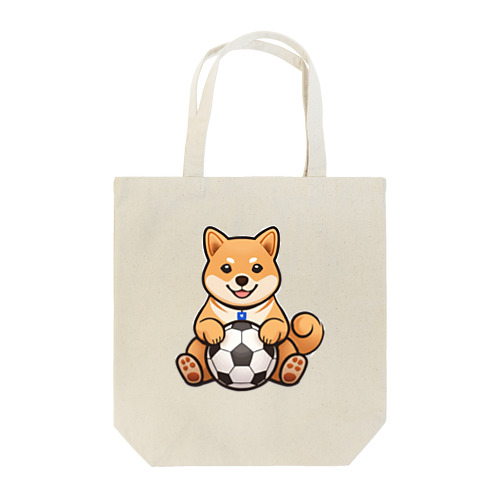 サッカー好きな巨柴 Tote Bag