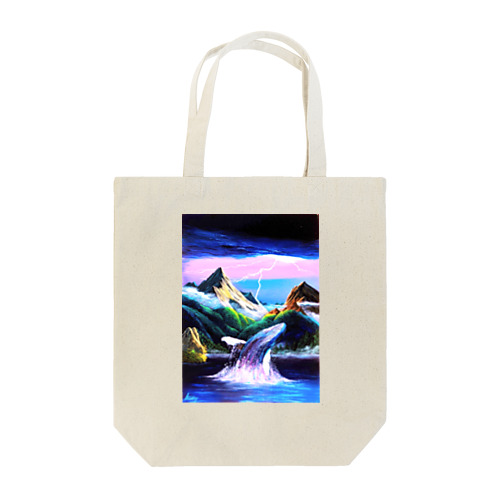 ザトウクジラと落雷と・・ Tote Bag