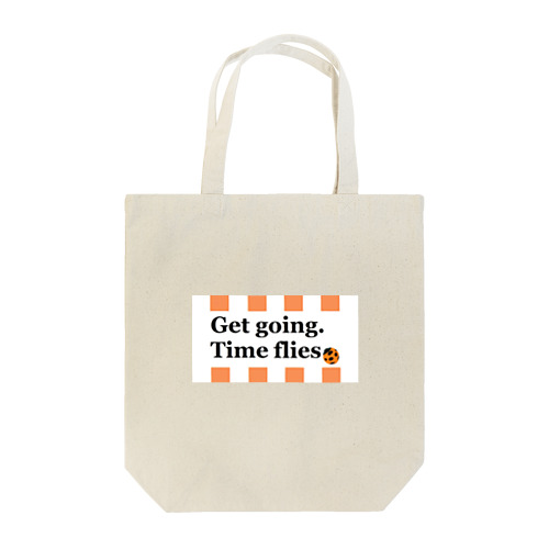 テントウムシピリオド（オレンジ）　Orange Ladybird Tote Bag