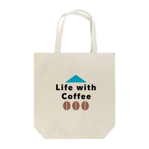 Life with Coffee トートバッグ