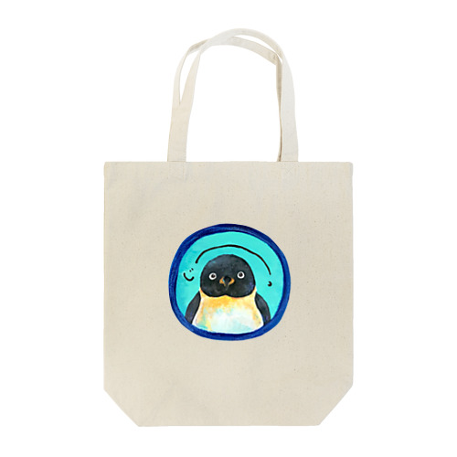 じーっとみつめてくるペンギン Tote Bag