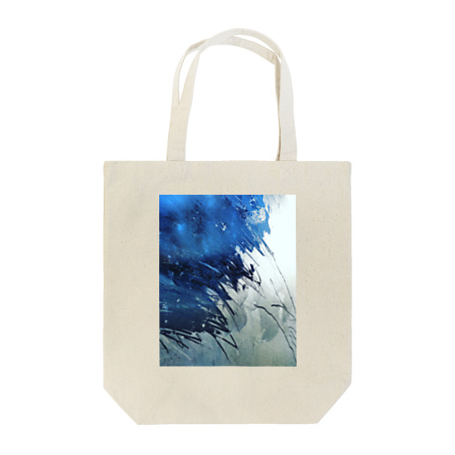 Wall Paint Blue Tote Bag