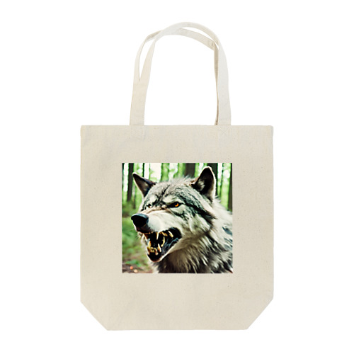 Angry wolf Tote Bag