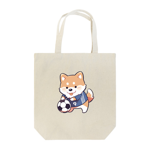 サッカー犬 トートバッグ