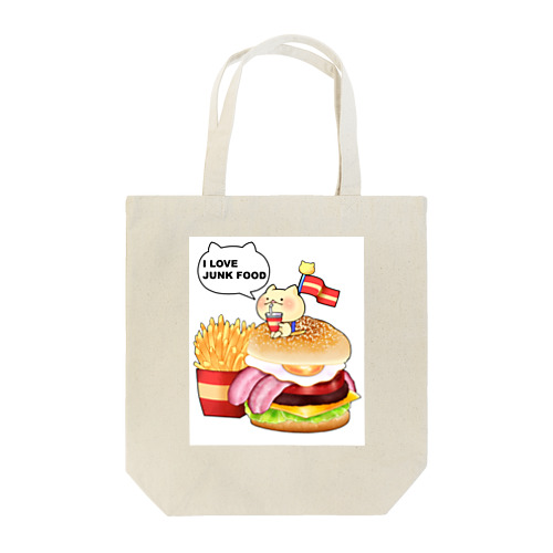 ねことハンバーガーセット Tote Bag