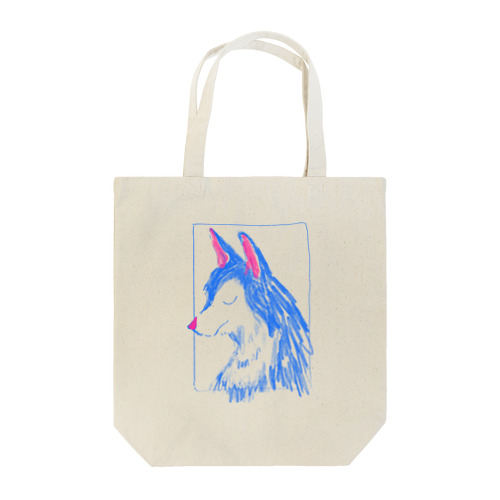 青い犬 Tote Bag