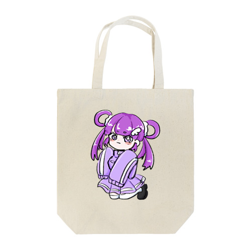 紫ジャージちゃん(透過) トートバッグ