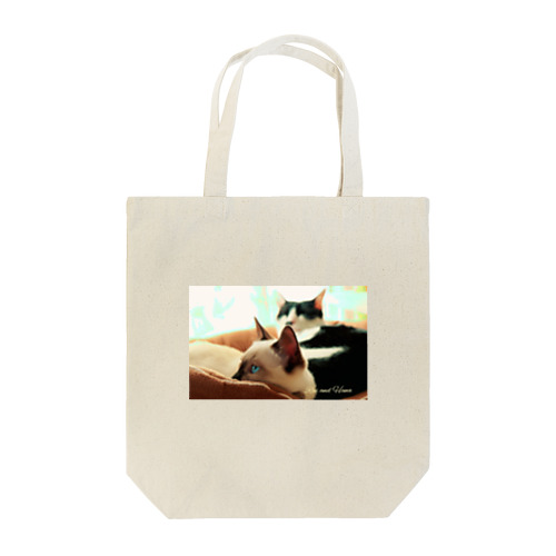 ブルーの瞳の猫 Tote Bag