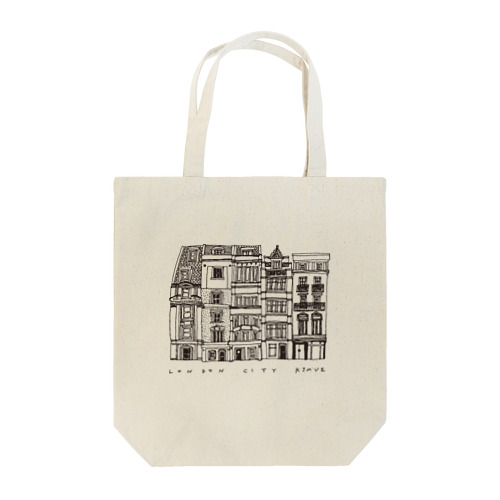 【黒線】LONDON CITY Tote Bag