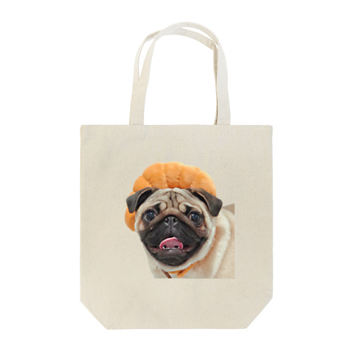 パンをかぶったパグちゃんです Tote Bag