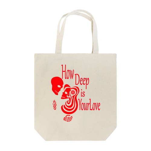 How Deep Is Your Love（赤） Tote Bag